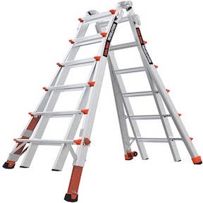Adjustable 21ft ladder